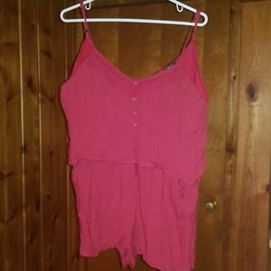 Burgundy Spaghetti Strap Blouse